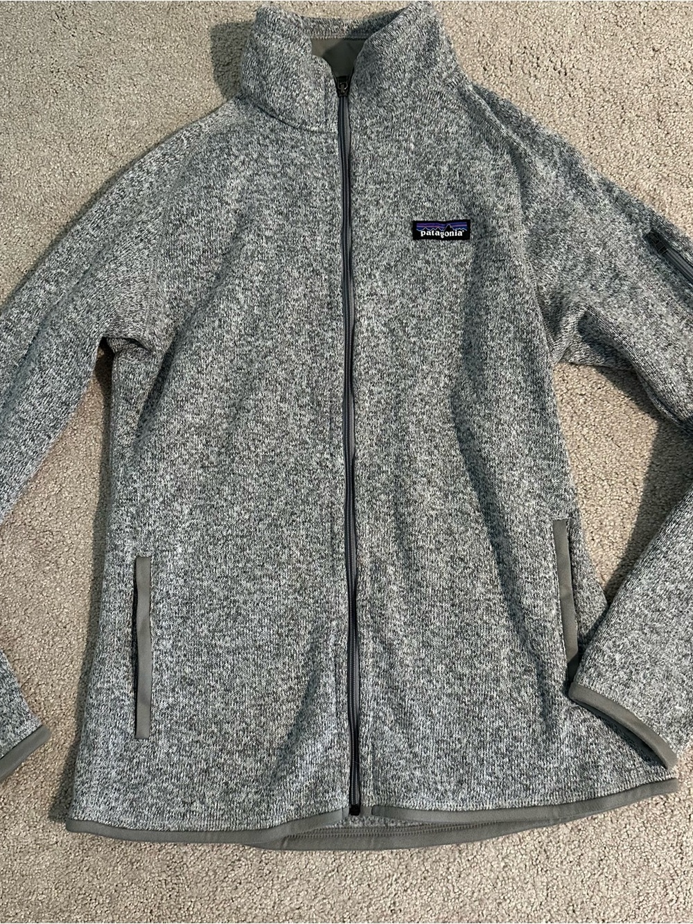 Patagonia Women’s Better Sweater Full Zip Fleece Jacket Gray Size Medium EUC
